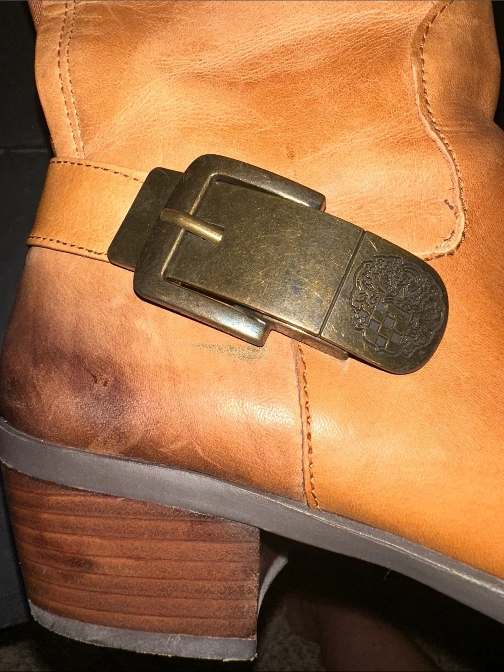 Like New Vince Camuto Bedina Leather Riding Boots